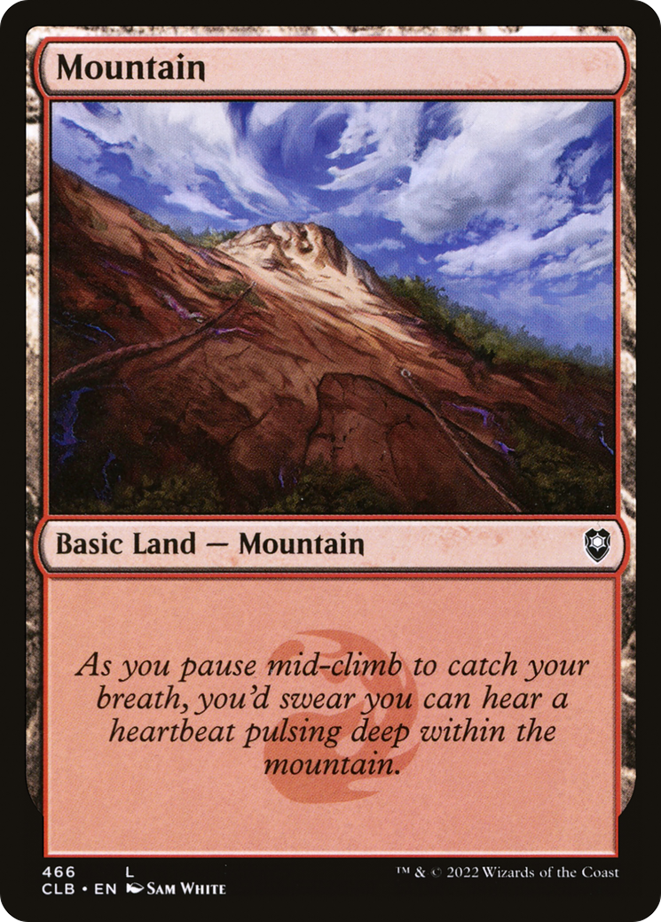 Mountain (466) - Commander Legends: Battle for Baldur's Gate