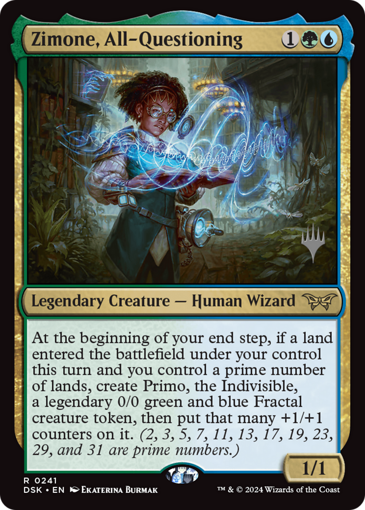 Zimone, All-Questioning (241) Foil - Duskmourn: House of Horror Promos