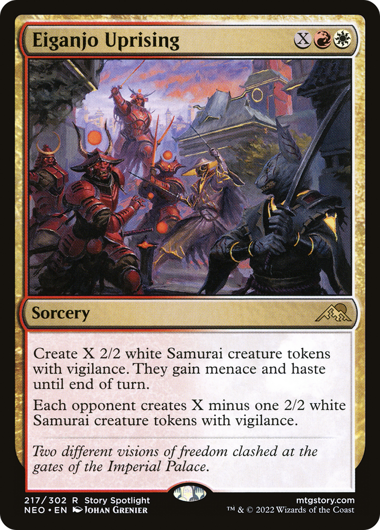 Eiganjo Uprising (217) Foil - Kamigawa: Neon Dynasty