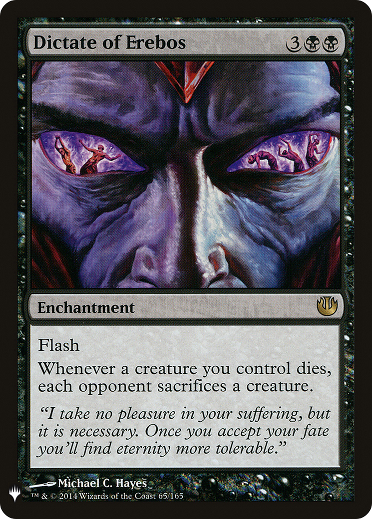 Dictate of Erebos (JOU-65) - The List