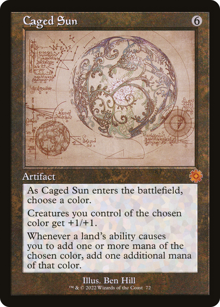 Caged Sun (Retro) (072) Foil - The Brothers' War Retro Artifacts