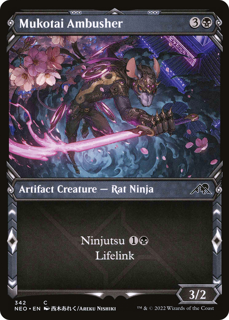 Mukotai Ambusher (Showcase) (342) Foil - Kamigawa: Neon Dynasty