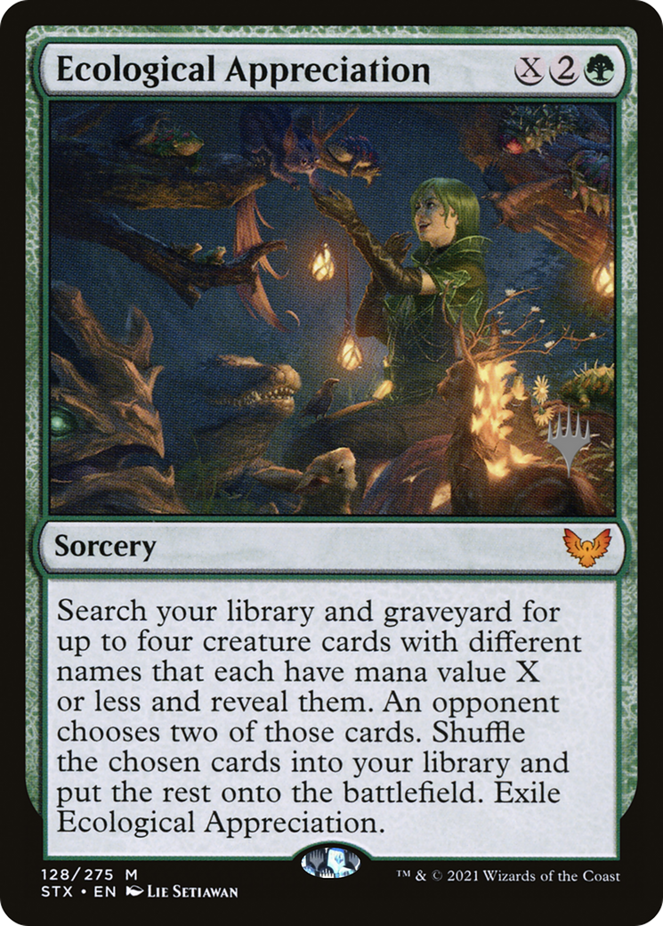 Ecological Appreciation (128p) Foil - Strixhaven: School of Mages Promos