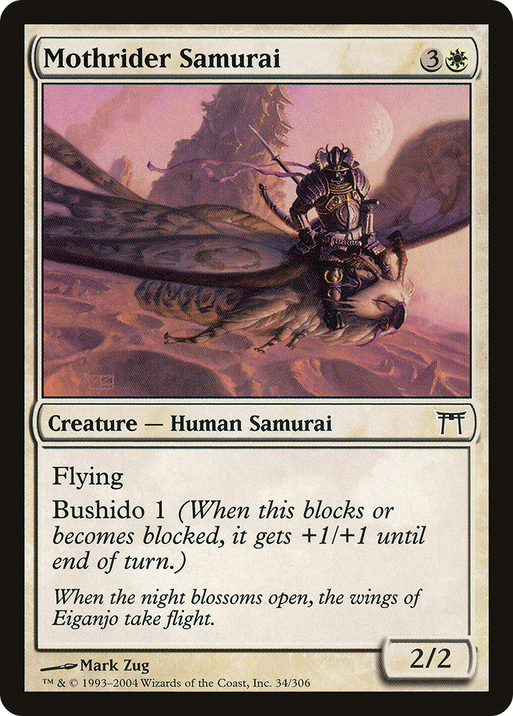 Mothrider Samurai (034) Foil - Champions of Kamigawa