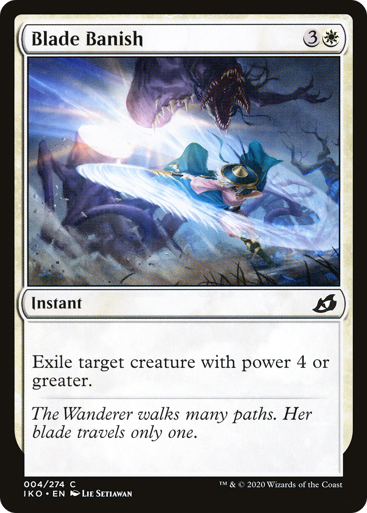 Blade Banish (004) Foil - Ikoria: Lair of Behemoths