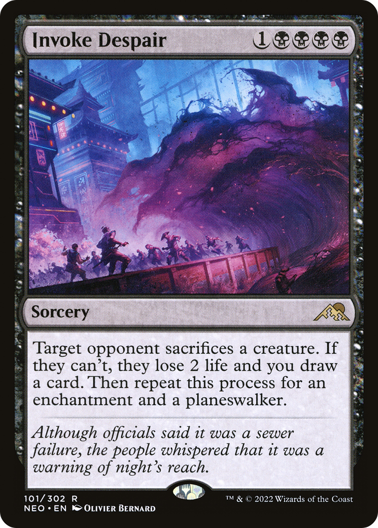 Invoke Despair (101) Foil - Kamigawa: Neon Dynasty