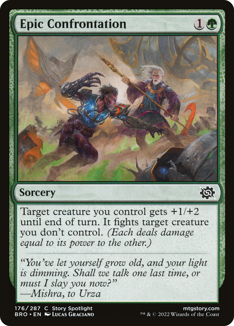 Epic Confrontation (176) Foil - The Brothers' War