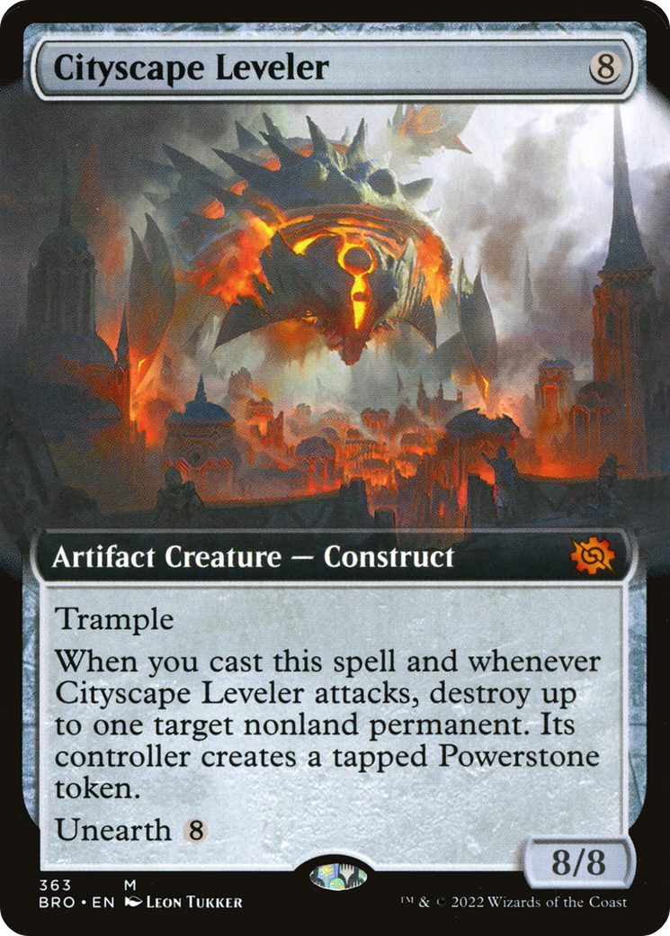 Cityscape Leveler (Extended Art) (363) Foil - The Brothers' War