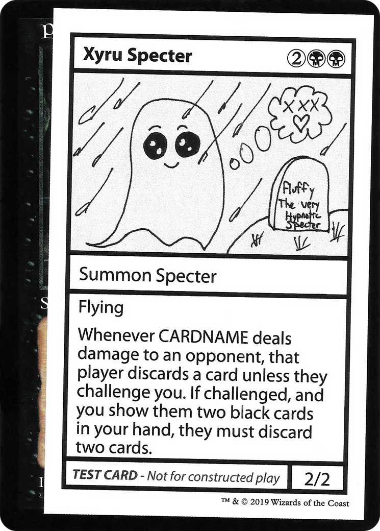 Xyru Specter (No PW Symbol) - Mystery Booster Playtest Cards 2021