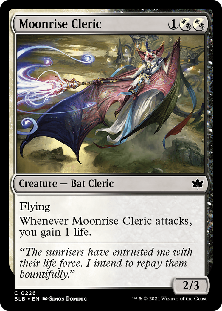 Moonrise Cleric (226) Foil - Bloomburrow