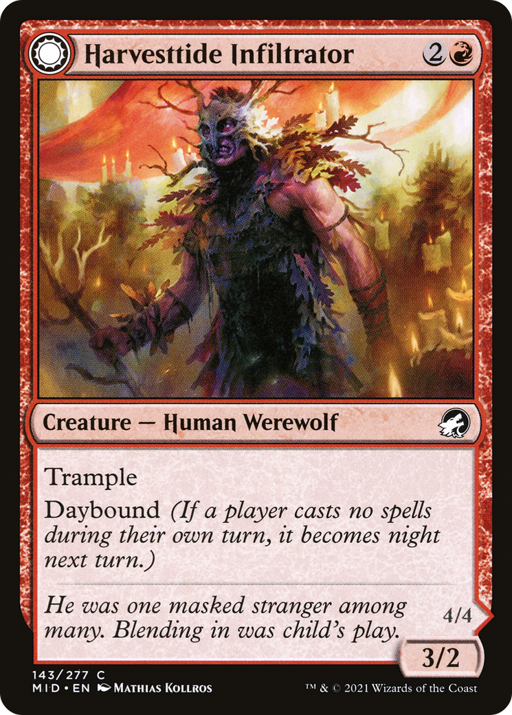 Harvesttide Infiltrator // Harvesttide Assailant (143) - Innistrad: Midnight Hunt