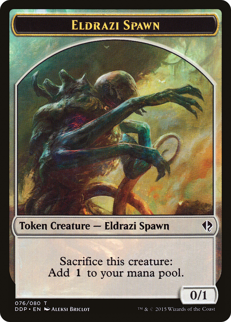 Eldrazi Spawn Token (076) - Duel Decks: Zendikar vs. Eldrazi