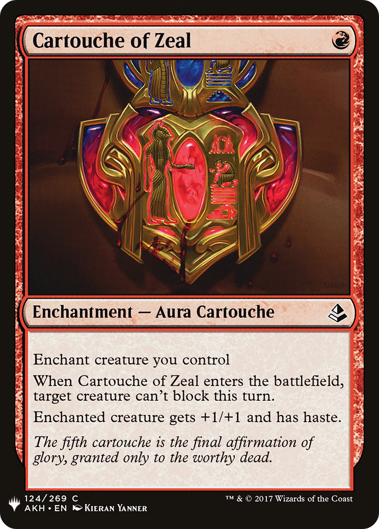 Cartouche of Zeal (AKH-124) - The List