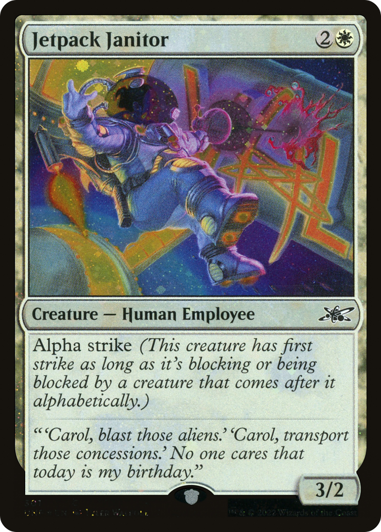Jetpack Janitor (301) Foil - Unfinity