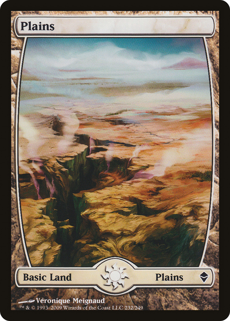 Plains – Full Art (232) Foil - Zendikar