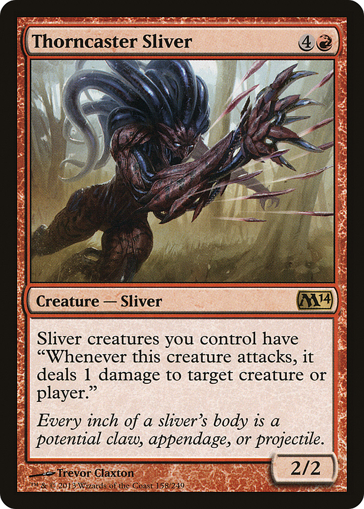 Thorncaster Sliver (158) Foil - Magic 2014