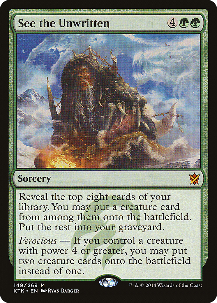 See the Unwritten (149) Foil - Khans of Tarkir