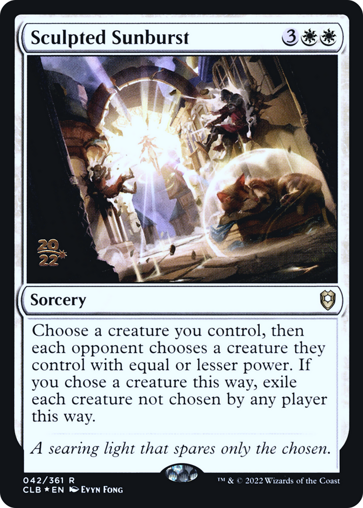 Sculpted Sunburst (42s) Foil - Battle for Baldur's Gate Promos