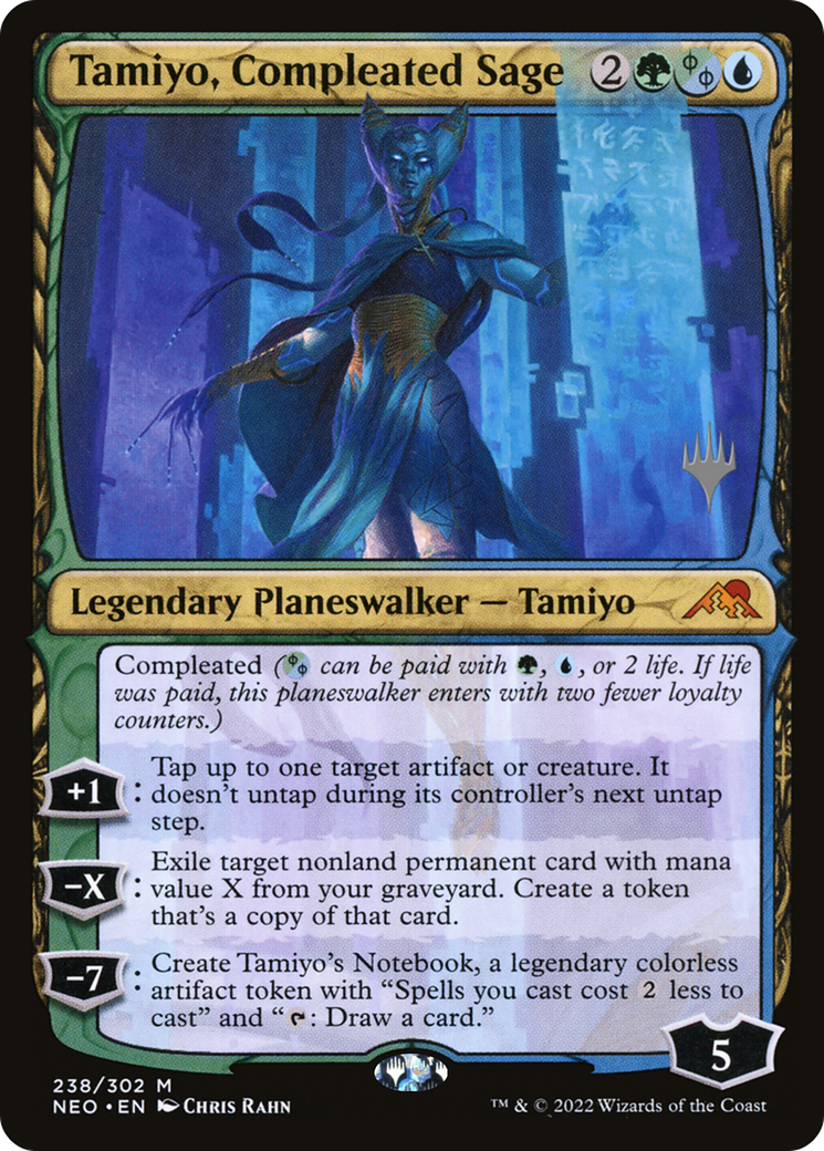 Tamiyo, Compleated Sage (238) Foil - Kamigawa: Neon Dynasty Promos