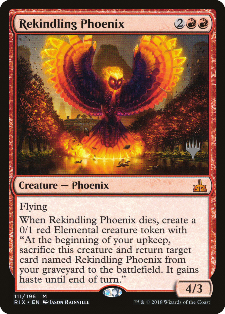 Rekindling Phoenix (111) Foil - Rivals of Ixalan Promos