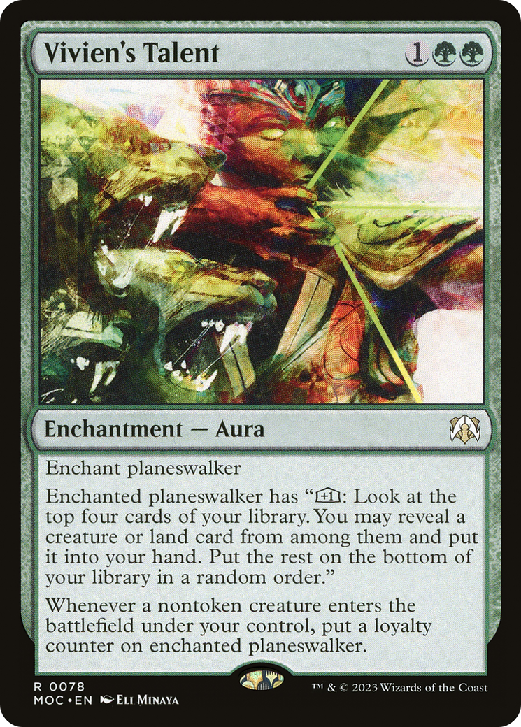 Vivien's Talent (078) Foil - March of the Machine Commander