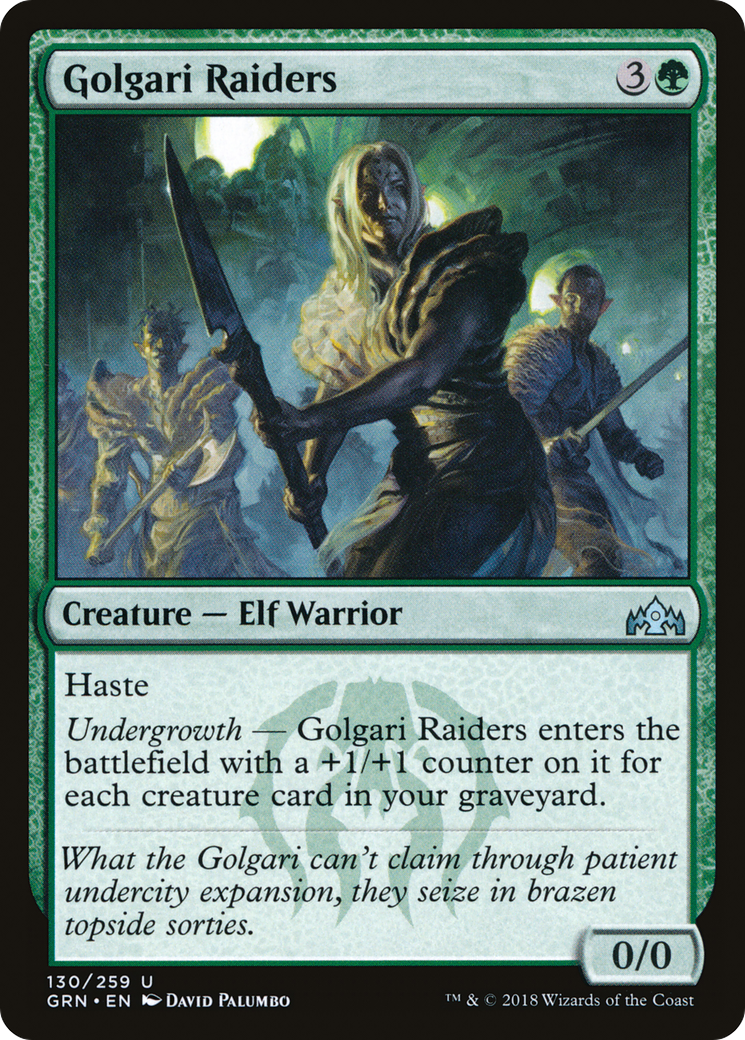 Golgari Raiders (130) Foil - Guilds of Ravnica