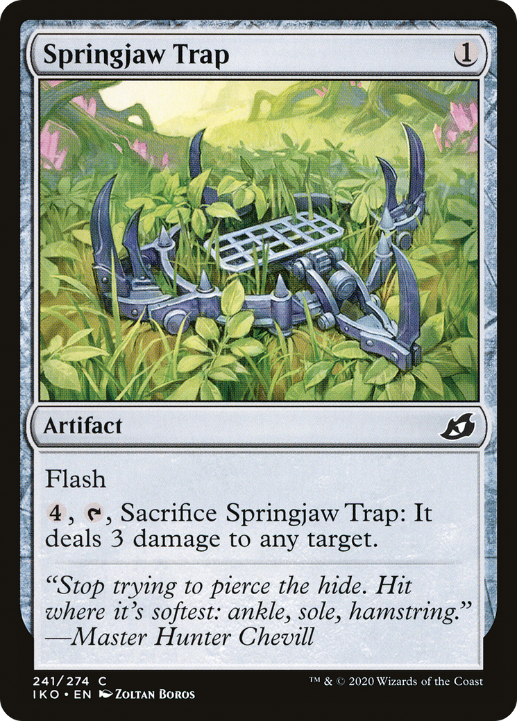Springjaw Trap (241) Foil - Ikoria: Lair of Behemoths