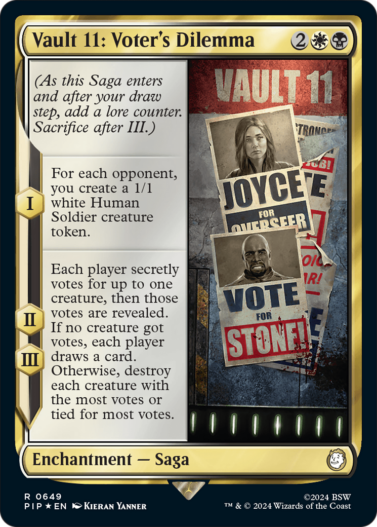 Vault 11: Voter's Dilemma (Surge Foil) (649) Foil - Fallout