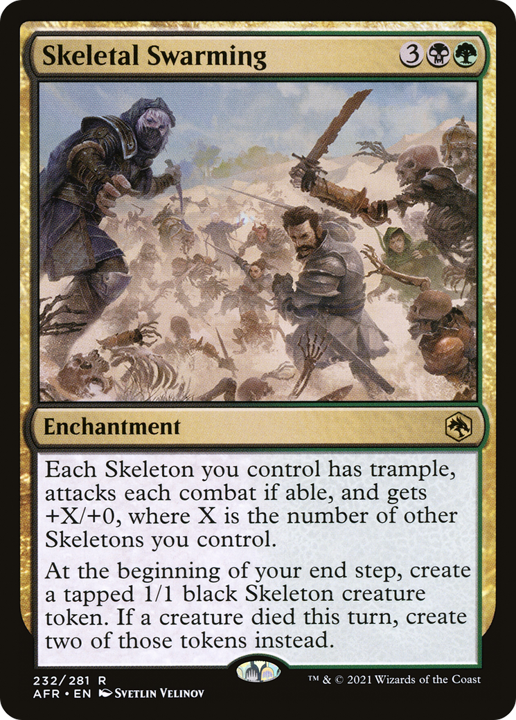 Skeletal Swarming (232) Foil - Adventures in the Forgotten Realms