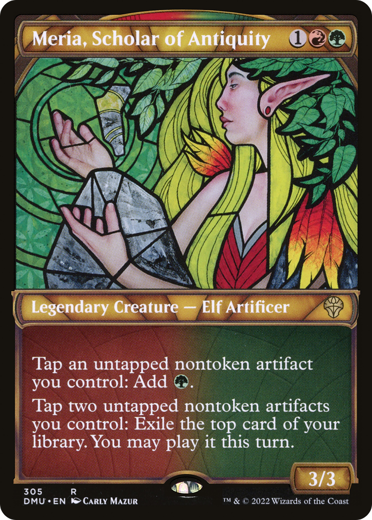 Meria, Scholar of Antiquity (Showcase) (305) Foil - Dominaria United