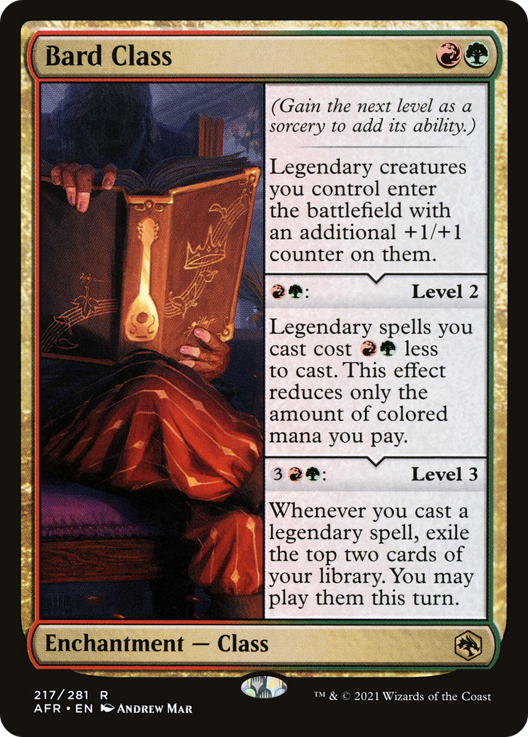 Bard Class (217) Foil - Adventures in the Forgotten Realms
