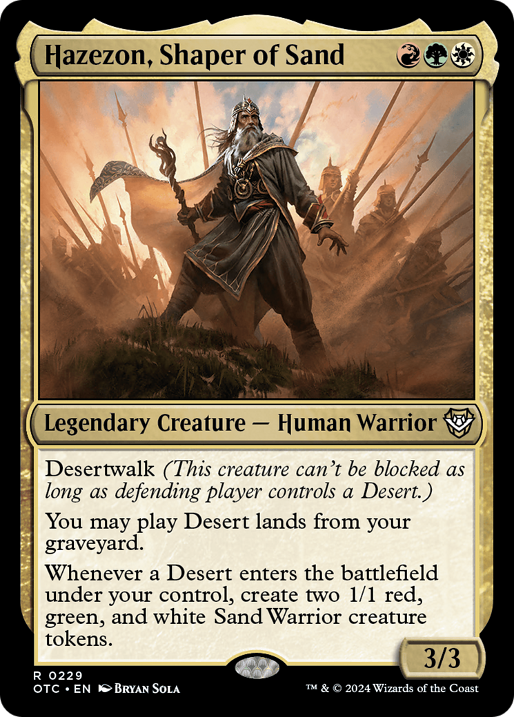 Hazezon, Shaper of Sand (229) - Outlaws of Thunder Junction Commander