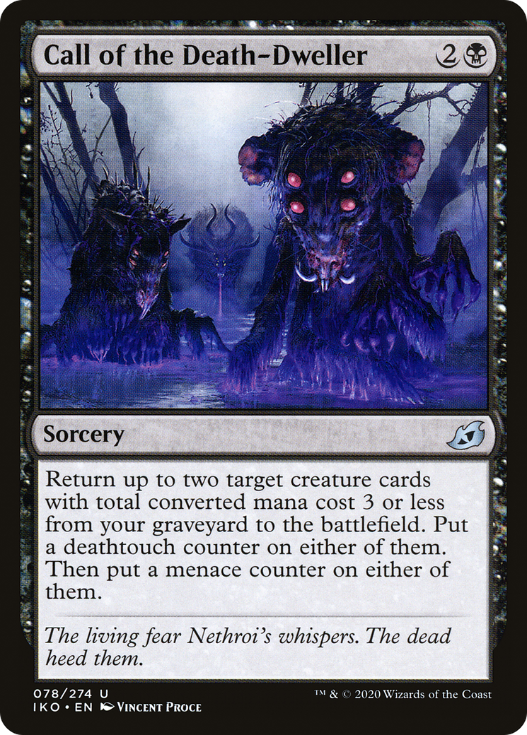 Call of the Death-Dweller (078) Foil - Ikoria: Lair of Behemoths
