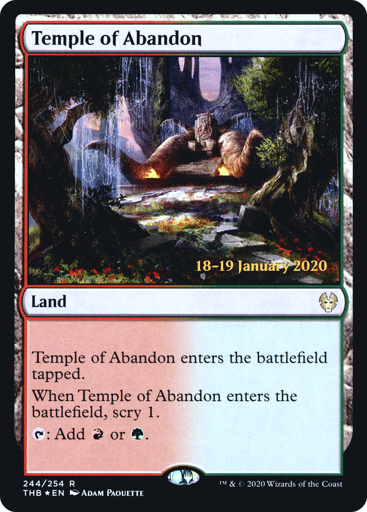 Temple of Abandon (244) Foil - Theros Beyond Death Promos
