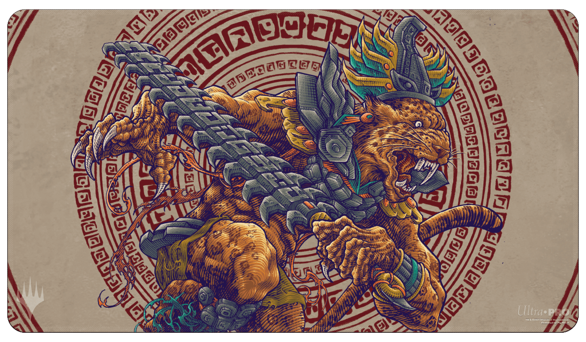 The Lost Caverns of Ixalan Playmat Sovereign Okinec Ahau-Silver Goblin