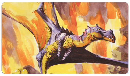 The Lost Caverns of Ixalan Playmat Bonehoard Dracosaur-Silver Goblin
