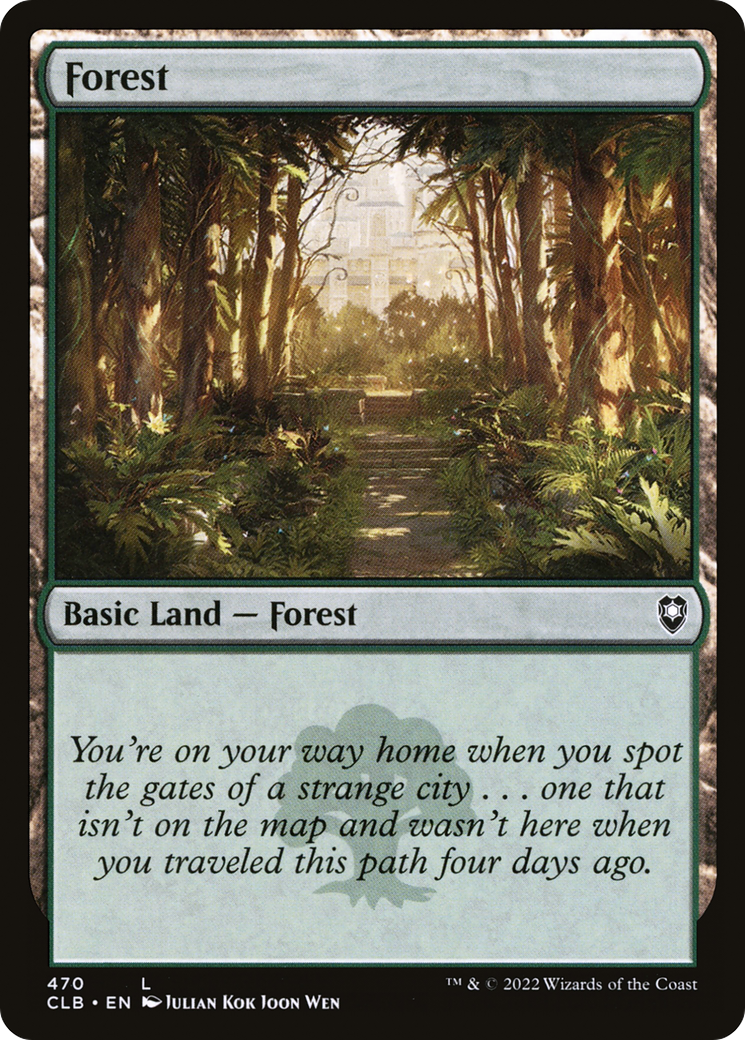 Forest (470) Foil - Commander Legends: Battle for Baldur's Gate