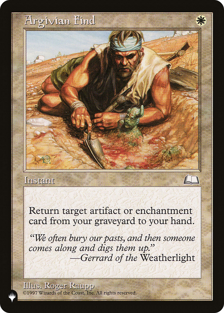 Argivian Find (Retro) (WTH-6) - The List