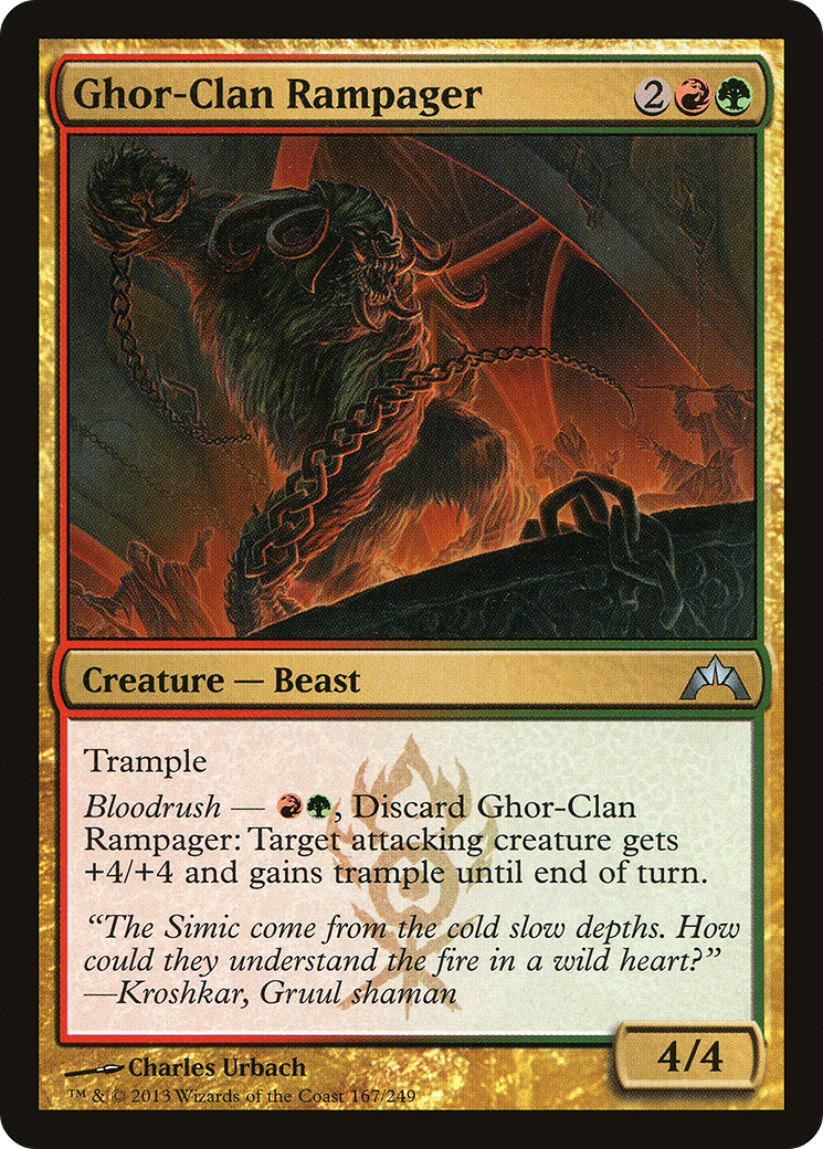 Ghor-Clan Rampager (167) Foil - Gatecrash