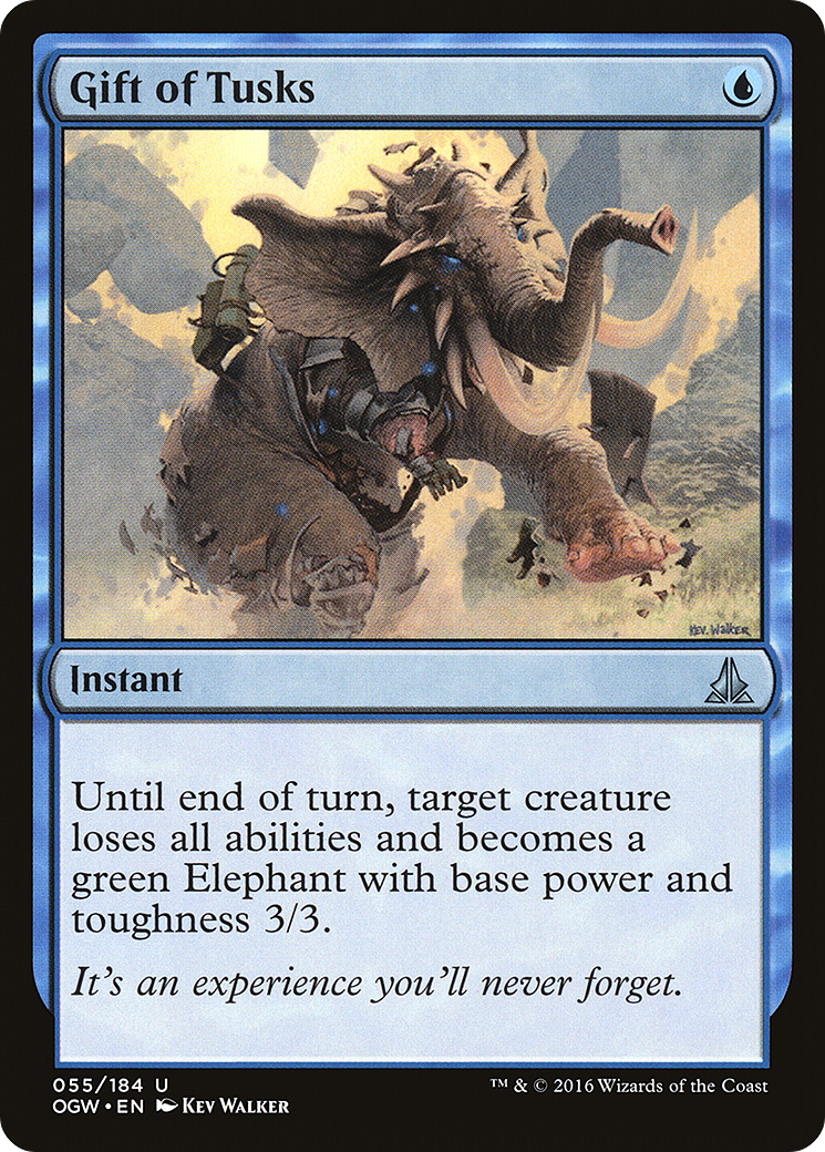 Gift of Tusks (055) Foil - Oath of the Gatewatch