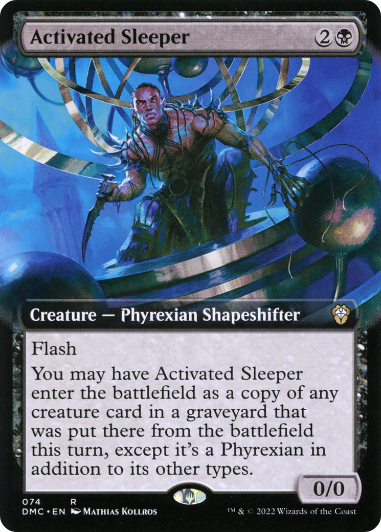 Activated Sleeper (Extended Art) (074) Foil - Dominaria United Commander
