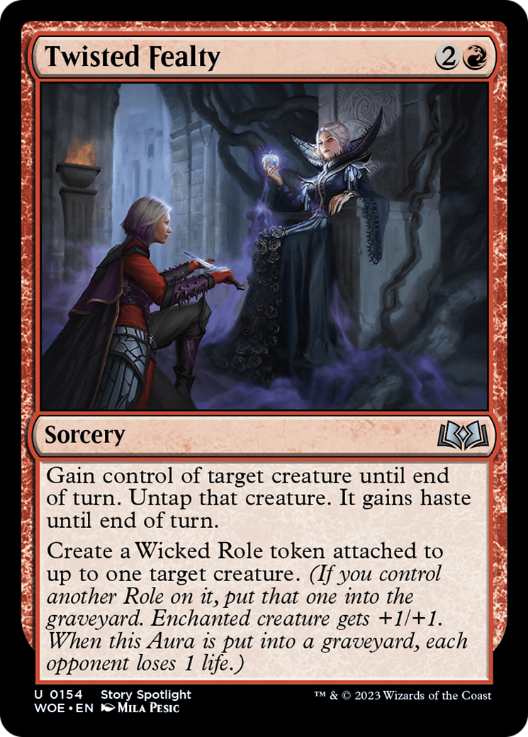 Twisted Fealty (154) Foil - Wilds of Eldraine