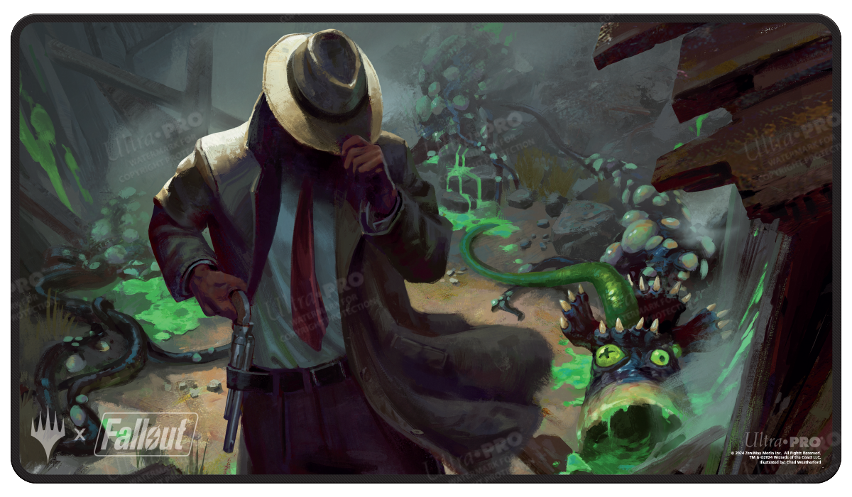 Fallout Playmat Stiched Mysterious Stranger-Silver Goblin