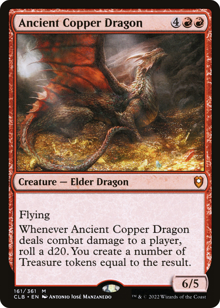 Ancient Copper Dragon (161) - Commander Legends: Battle for Baldur's Gate