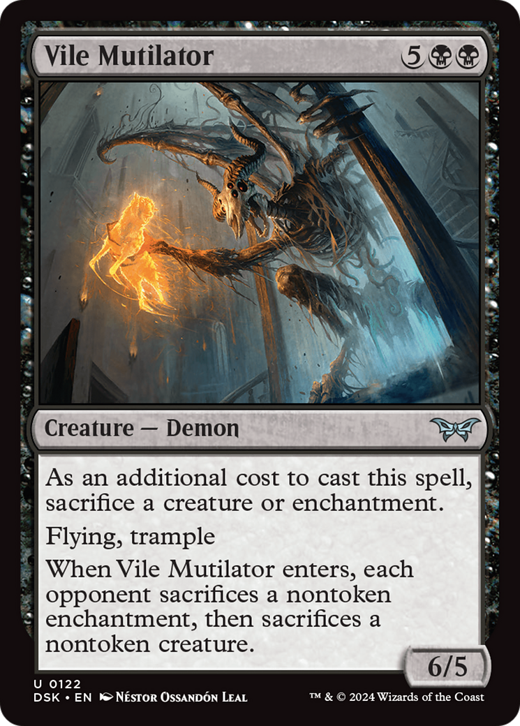 Vile Mutilator (122) Foil - Duskmourn: House of Horror