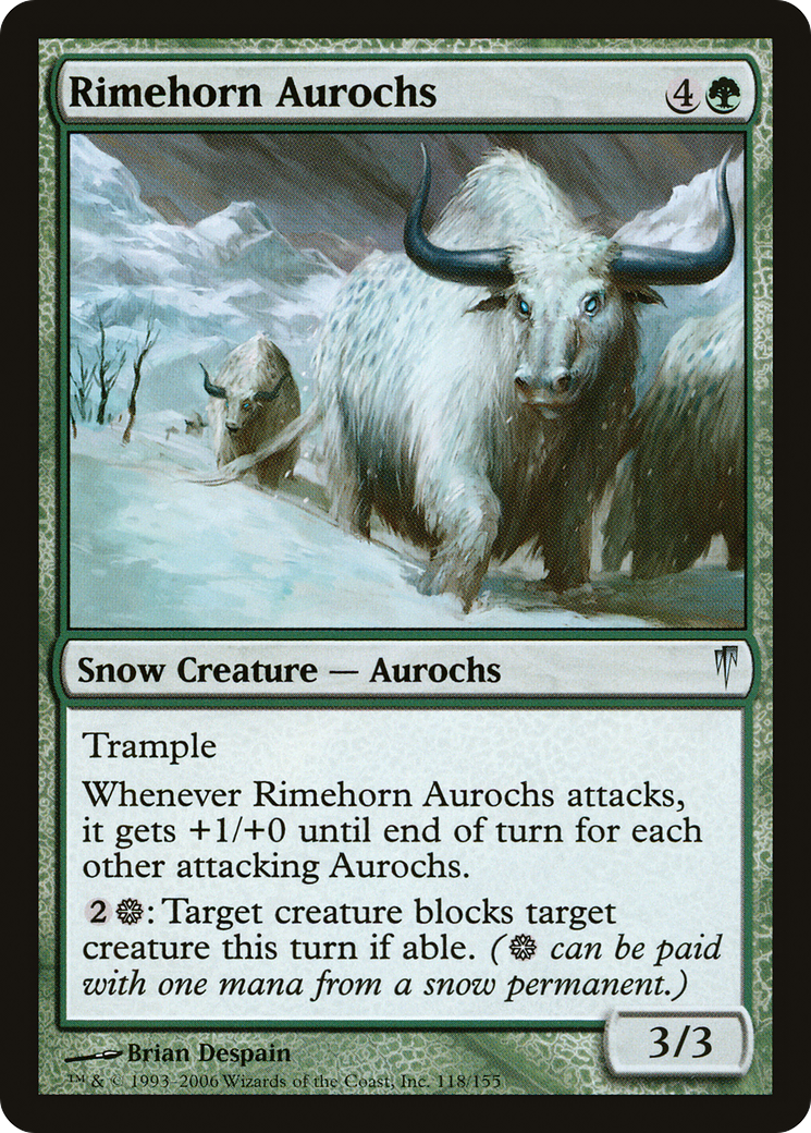 Rimehorn Aurochs (118) - Coldsnap
