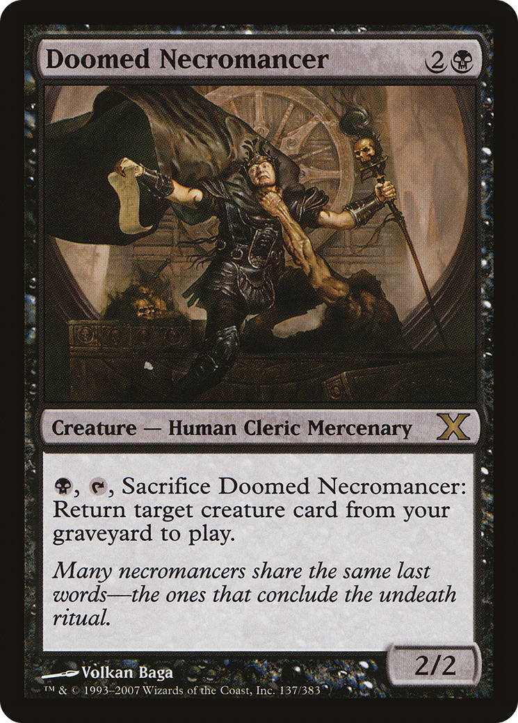 Doomed Necromancer (137) Foil - Tenth Edition