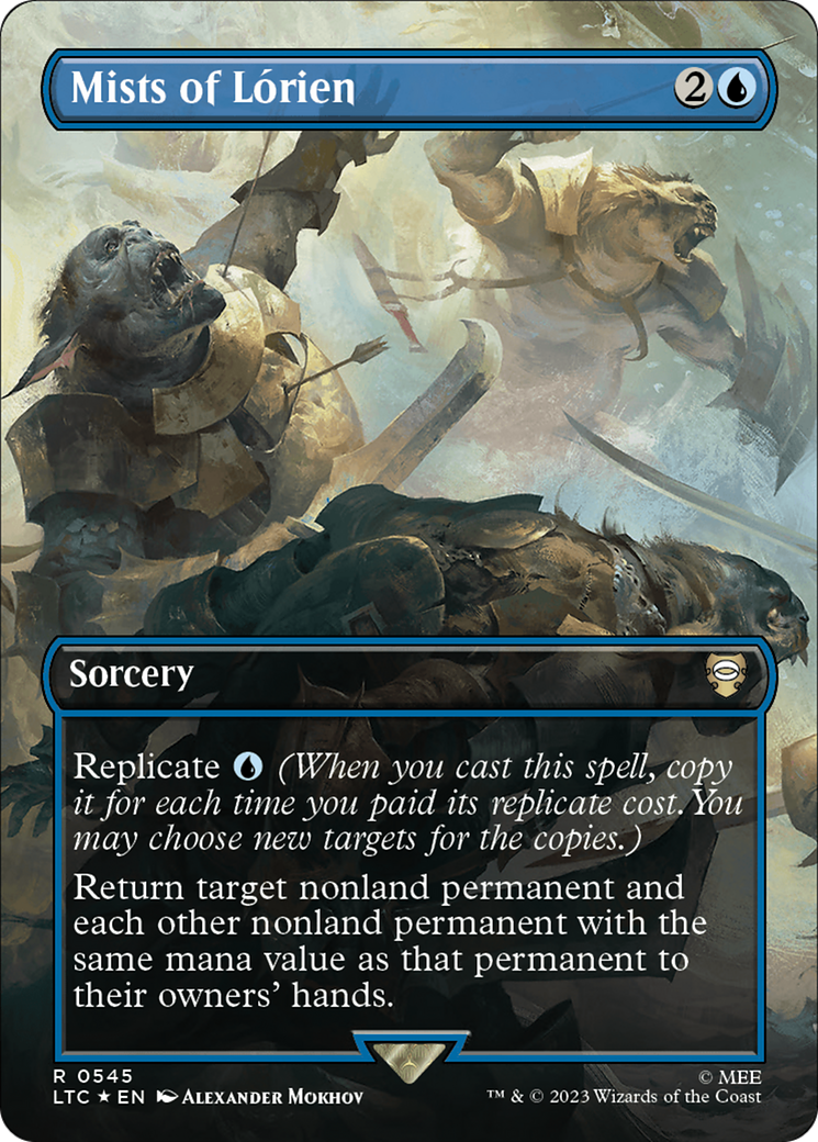 Mists of Lorien (Borderless) (Surge Foil) (545) Foil - Tales of Middle-earth Commander