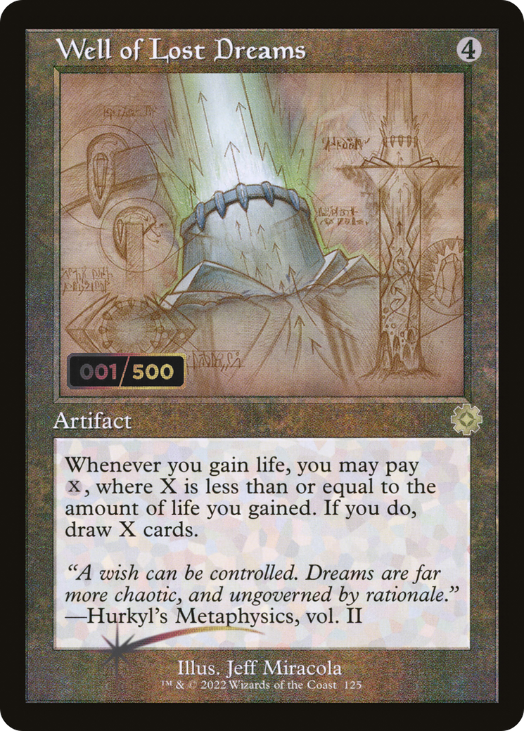 Well of Lost Dreams (Schematic) (Serial Numbered) (Retro) (125) Foil - The Brothers' War Retro Artifacts