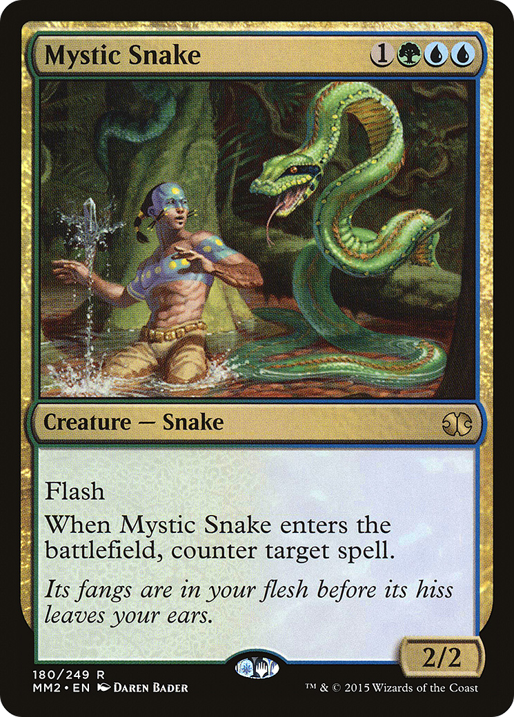 Mystic Snake (180) Foil - Modern Masters 2015